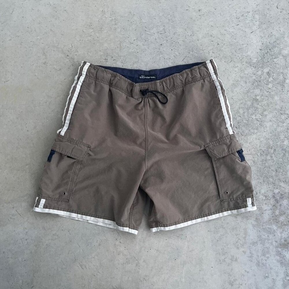 Vintage No Boundaries Men's Swim Trunks Vintage Y2K Nylon Shorts Large